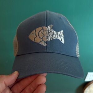 Patagonia Navy Cap with Fish Design